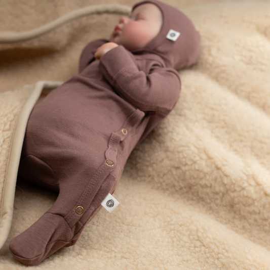 Merino Wool Baby Playsuit - multiple colors