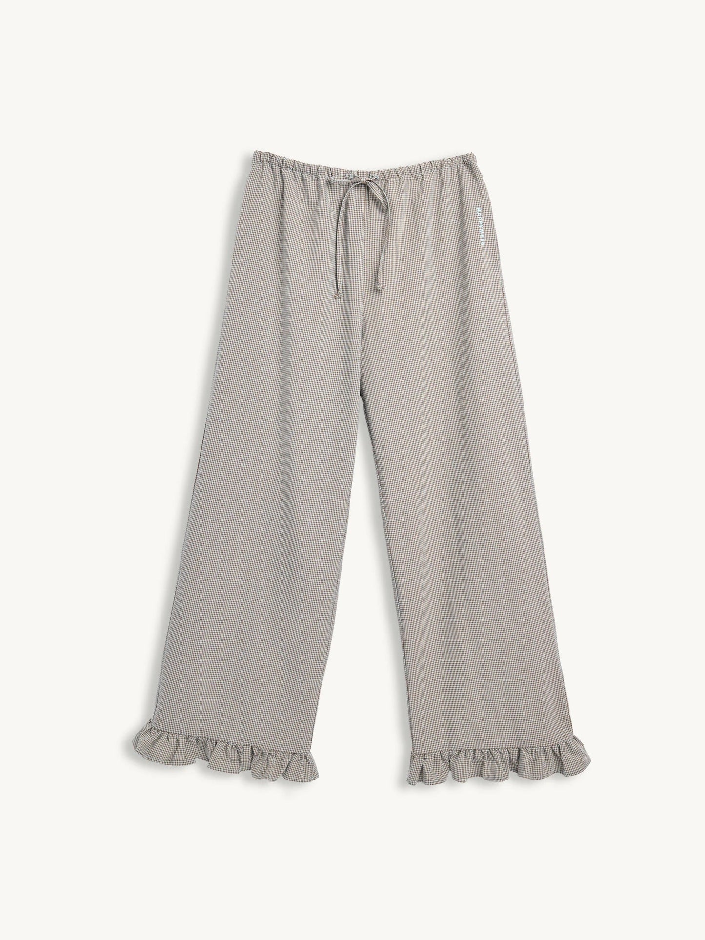 Adult Frilled Vichy Trousers - multiple colors