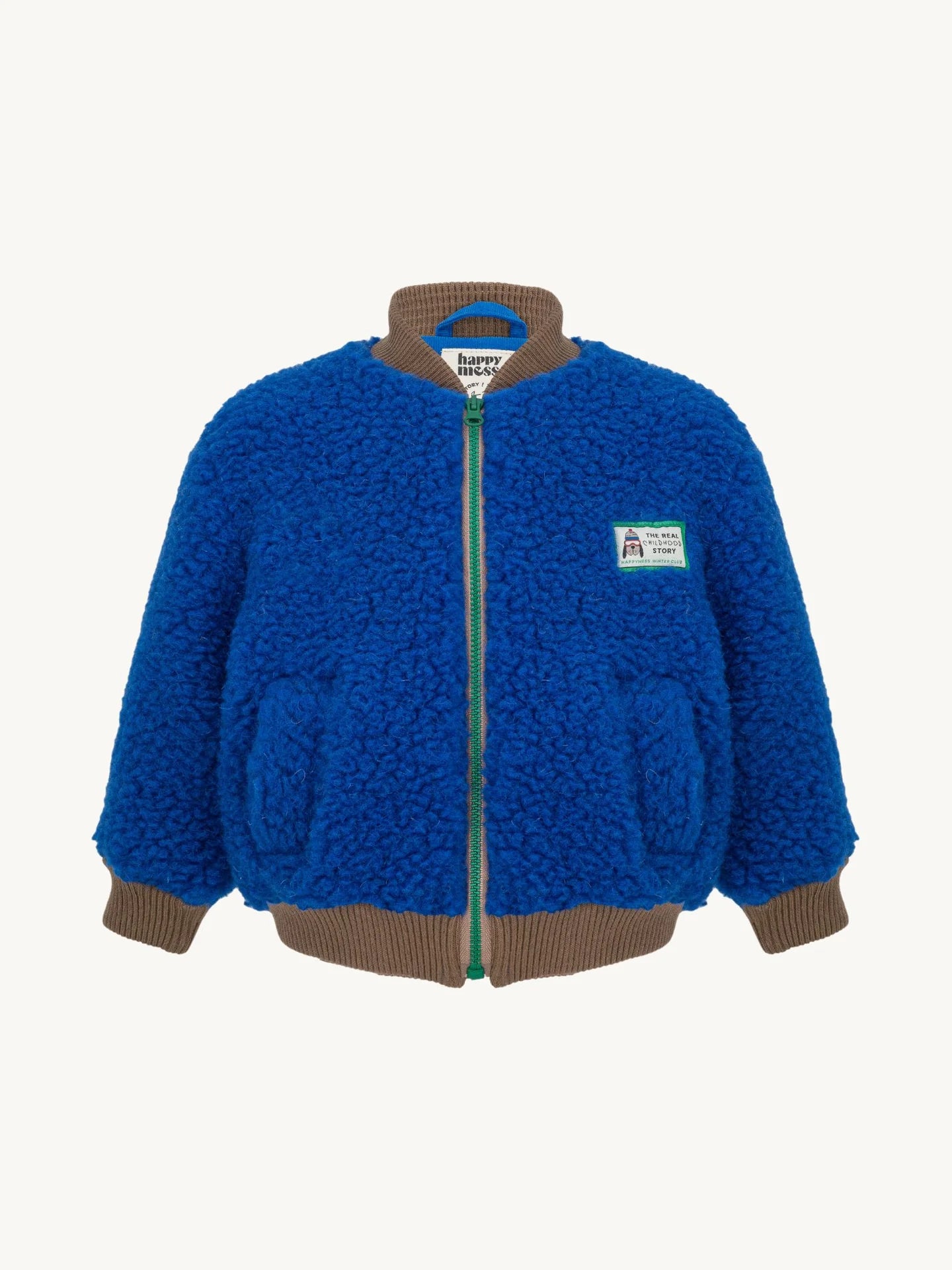 Kids 100% Merino Wool Bomber Jacket