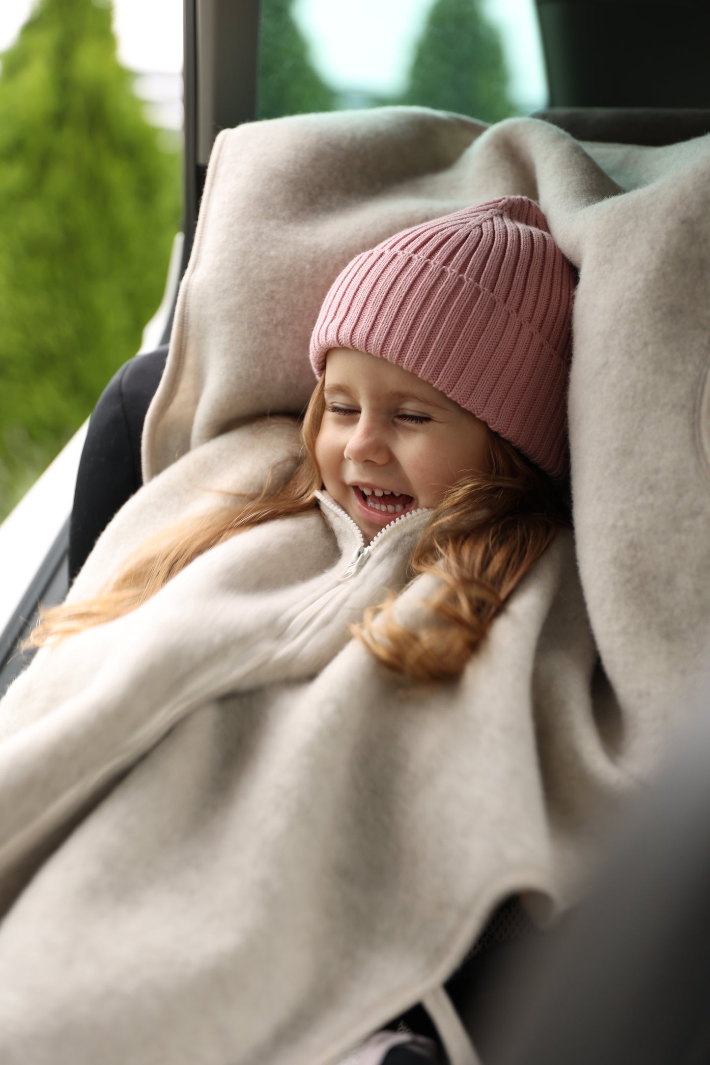 Merino Wool Car Poncho