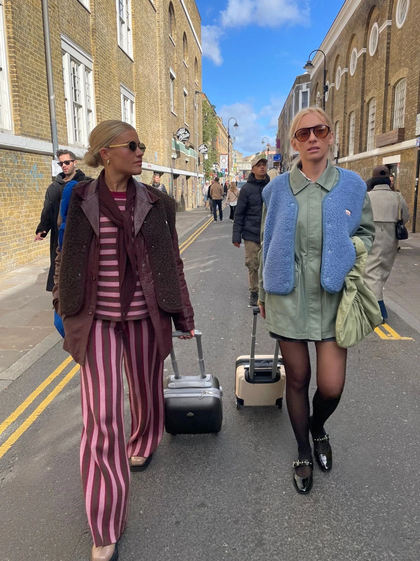 Organic Cotton Trousers – Berry Stripes