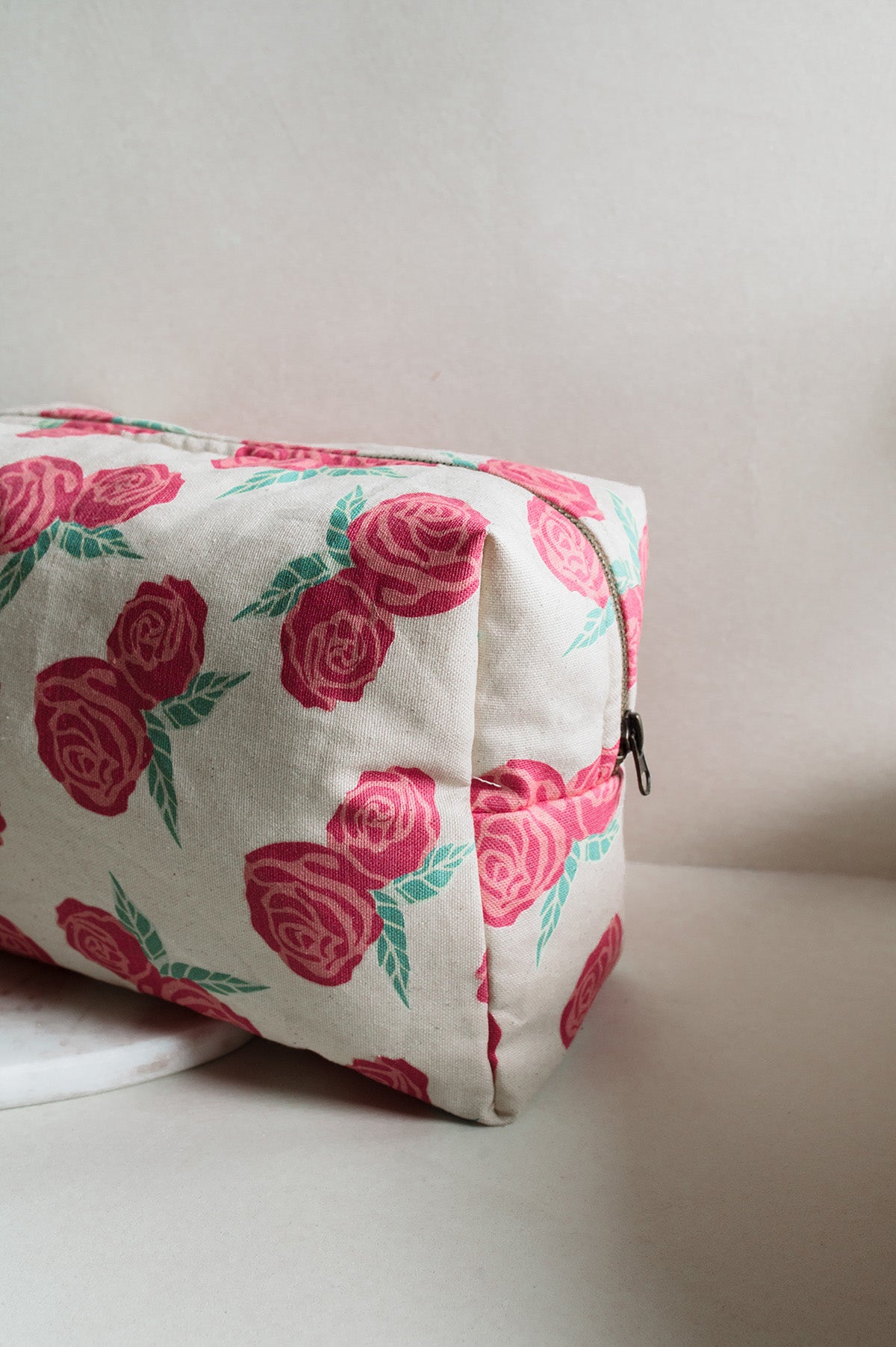 Large Cotton Cosmetic Bag – Vintage Collection