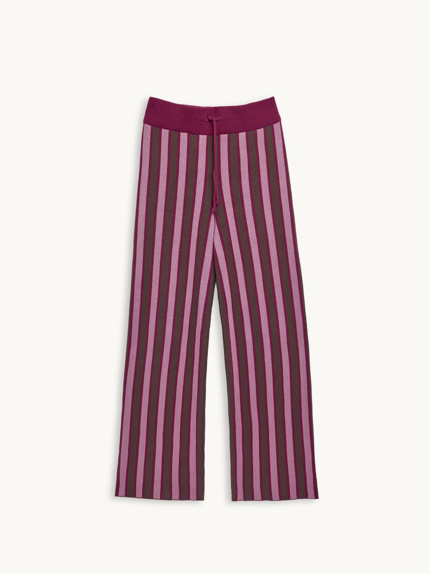 Organic Cotton Trousers – Berry Stripes
